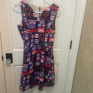 Diner/Motorcycle/Route 66 fit and flare dress